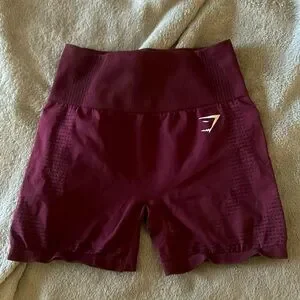 Gymshark size Small maroon workout shorts